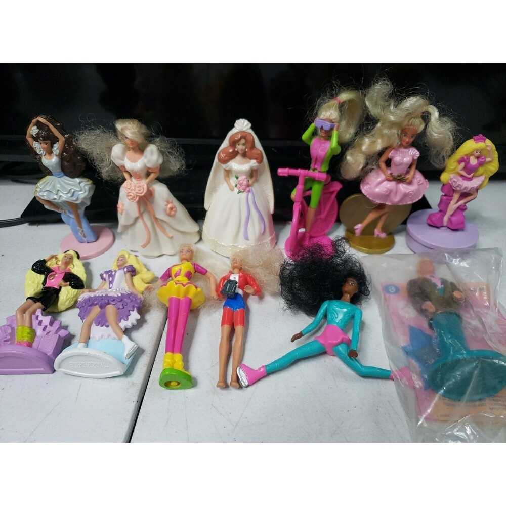Vintage Lot Of 12 Barbie McDonald’s Happy Meal Toys